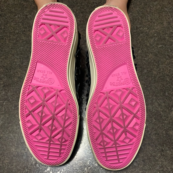 Converse Black Flowers Floral Patbo Pink - Picture 4 of 5